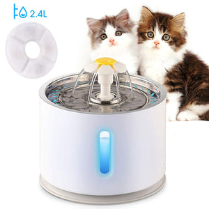 Automatic Pet Water Fountain With LED
