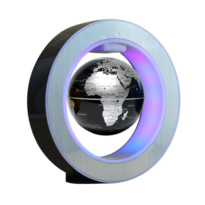 Round LED World Map Floating Globe
